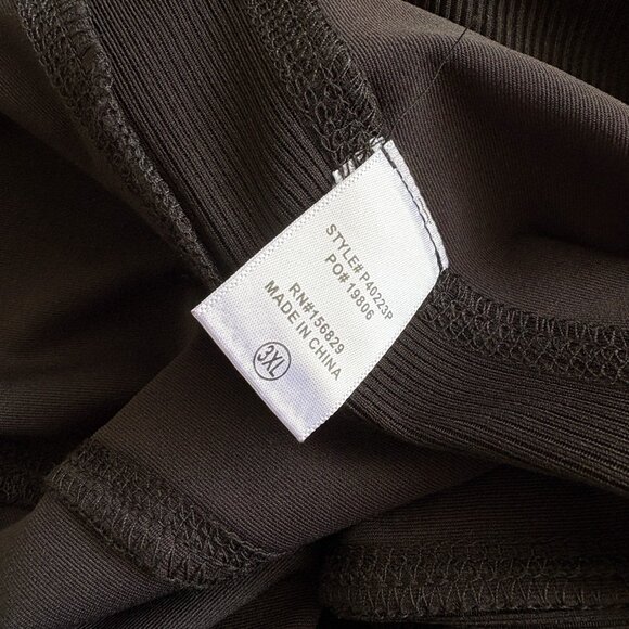 White Birch Black Leggings w/ Side Pockets & Stripe Size 3XL - Picture 8 of 8